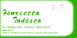 henrietta todesco business card